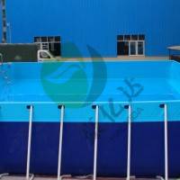 支架水池充气滑梯大型充气水乐园游泳池可订制