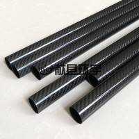 黑色斜纹碳纤维管 耐腐蚀材质 支持定制