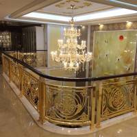 南京订制铜艺楼梯护栏 享受铜艺扶手带来的视觉盛宴