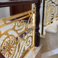 多款别墅铜雕花楼梯护栏 采用高科技技术工艺