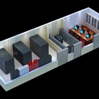 盐城UPS机房|开关柜|配电室效果图制作