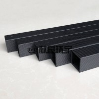 生产平纹斜纹 高强度碳纤维矩形管哑光碳纤维管CNC加工