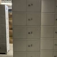 广东社区玻璃门加厚双开门置物柜五层杂物柜储物柜厂家