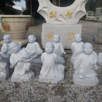 禅意石雕小沙弥#寺庙小和尚