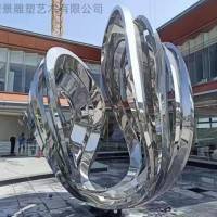 杭州广场星空船雕塑 不锈钢弯弯的月亮舟