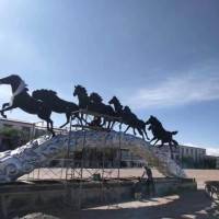 扬州广场马不锈钢雕塑 奔腾的骏马雕塑