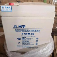 光宇蓄电池6-GFM-38免维护12v38AH原装正品销售