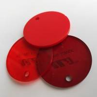 红色亚克力有机玻璃板材定制中国红透明塑料大整板加工尺寸分切