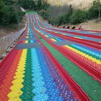 打造七彩滑道游乐园 让游客玩的开心 彩虹滑道 波浪滑道