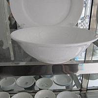 供应陶瓷餐具碗批发 质白瓷8寸斗碗 面汤碗
