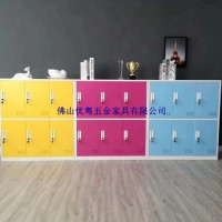 定做学生用的教室书包柜学生书包柜学生饭盒柜彩色更衣柜厂家