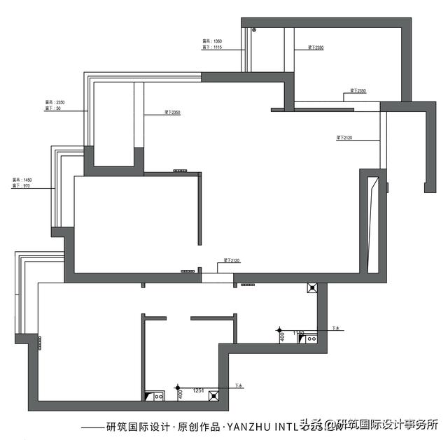 116㎡现代复古两室一厅｜奶咖+绿色，打造复古美家｜开放式厨房