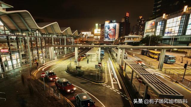 中国香港来往内地的城际客运铁路终点站——红磡站（经过香港的铁路线）