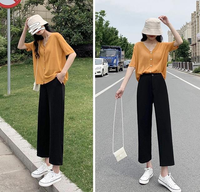 裤子_50岁女人夏天不知道如何买“裤子”？试试这3种经典款，时髦显瘦（适合50岁女人的裤子）