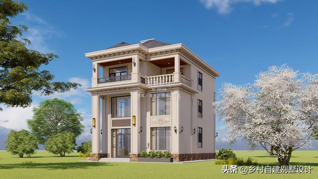 面宽10米内，临街宅基地，店铺+自住也能盖得精致好看（4米面宽20米长临街自建房）