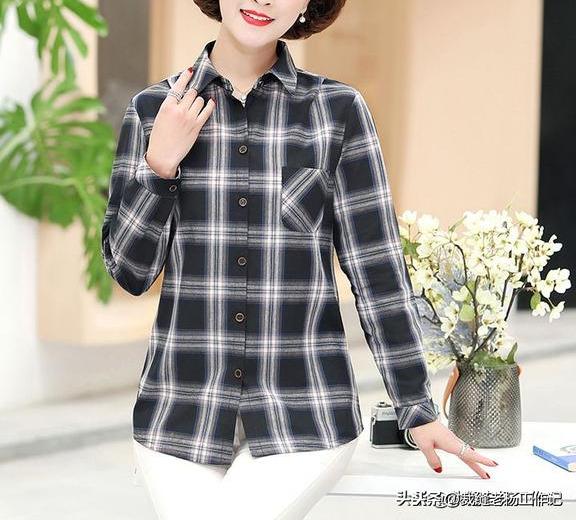 服装裁剪特殊体型裁剪方法，窄肩体型中老年女士衬衣裁剪图（中老年人服装裁剪图）