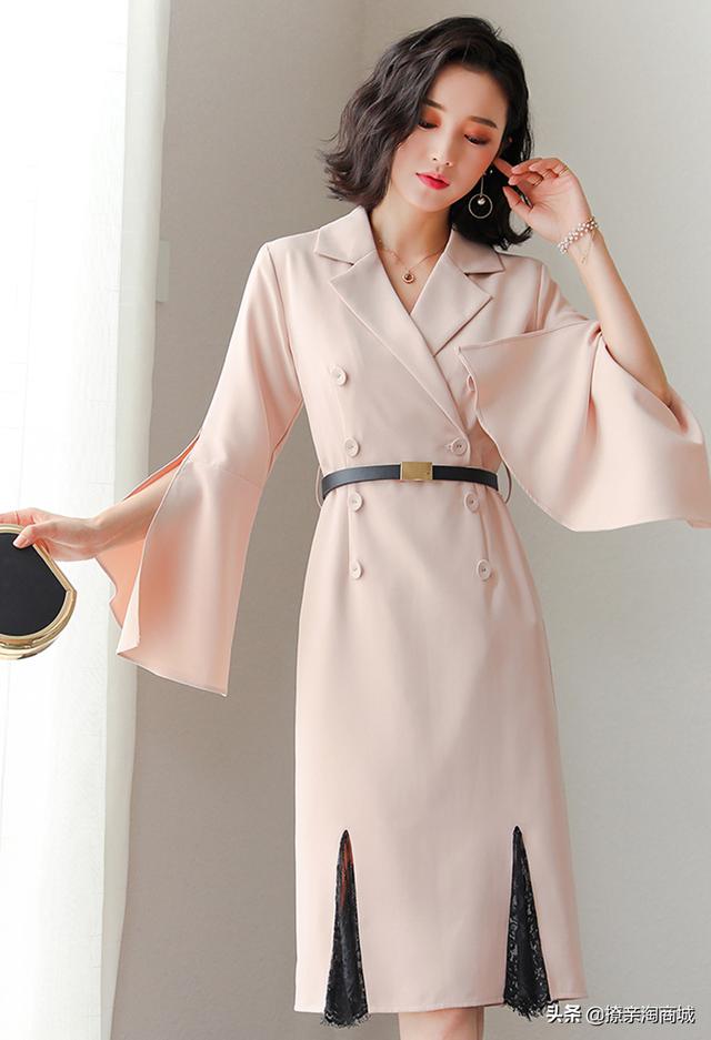 网购小礼服_2019新款女装春装气质正式场合西装礼服裙（元旦西装连衣裙）