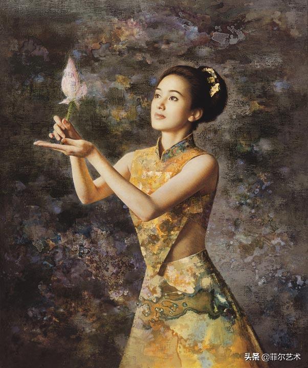 只画美女的艺术家——谢楚余人体油画作品欣赏（谢楚余油画作品图片）