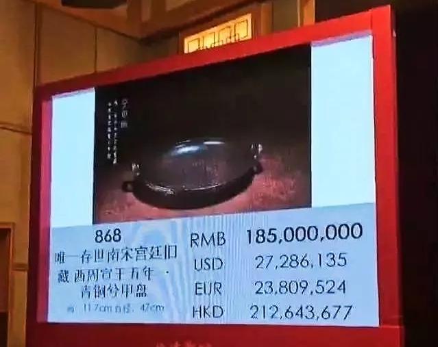 史上最贵“平底锅”，流落民间800年，以2亿天价拍卖