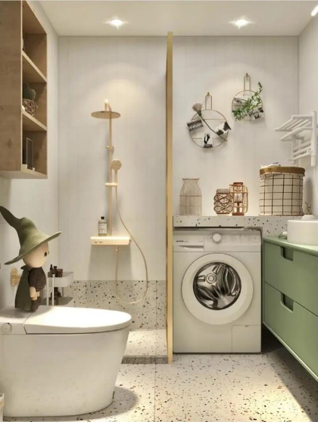 卫生间隔断尺寸_小卫生间注定憋屈？网友：我家才2㎡这么装真好用