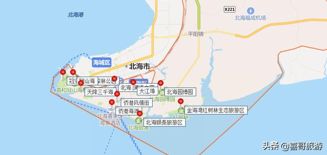 广西北海市银海区十大景区有哪些？（北海市银海区旅游景点）