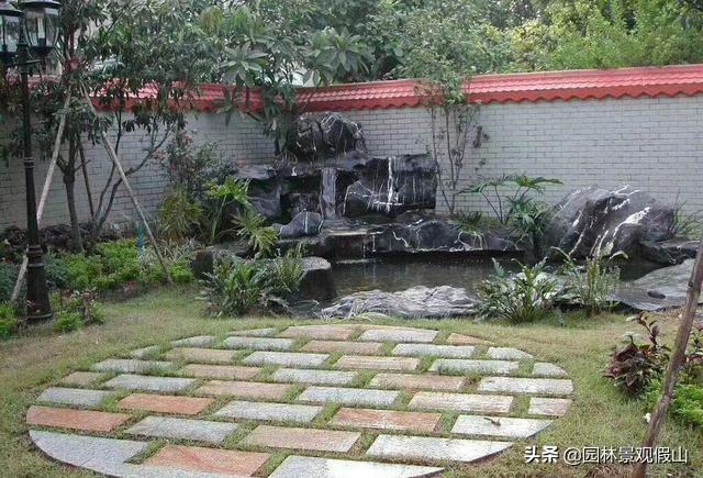 庭院鱼池假山设计经典案例
