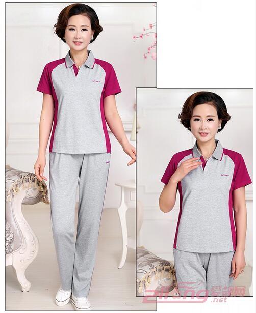 女式休闲运动服_中老年运动服女套装 穿上运动服活力走起！（中老年运动服套装女多图）
