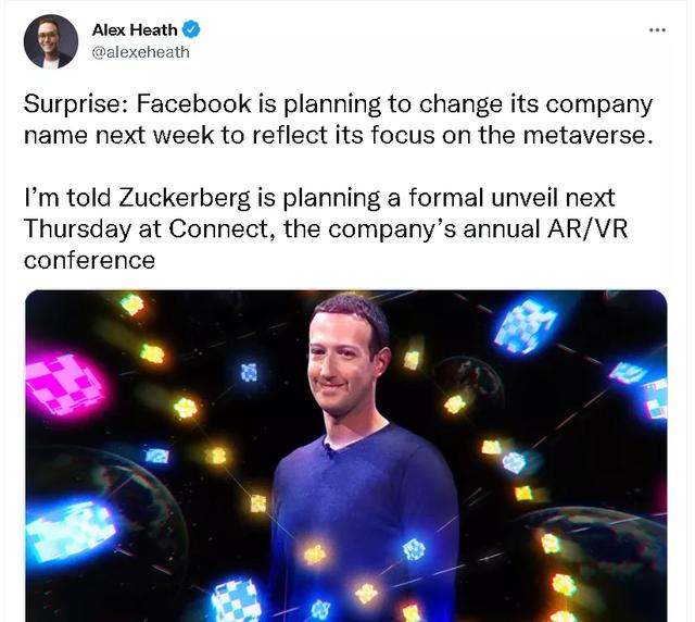 外媒爆料：Facebook，改名（facebook换名）