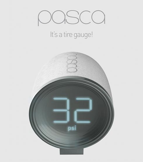 能挂在钥匙圈上的胎压计：PASCA