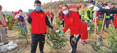 大足神农_1000余名市民参加本报公益植树活动 植树4100余株 绿化14000平方米（环保小队参加植树活动,共植树200）