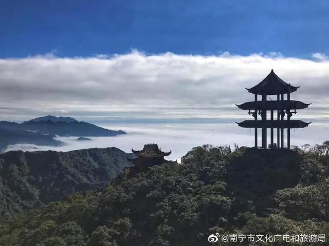 国庆假期，大明山惊现大片云瀑（大明山看雾凇）