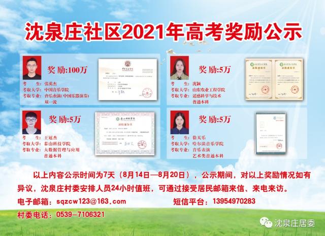 考上大学，被社区奖了100万，羡慕吗（社区考上大学的奖励是每个大学生都有吗）