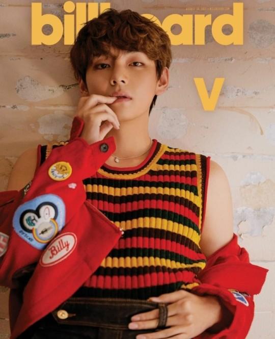 防弹少年团成员V拍美国Billboard杂志封面写真（防弹少年团vogue）
