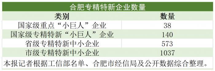 小巨人城市图谱⑥丨合肥“争先进位”，专精特新企业培育再现“风投模式”