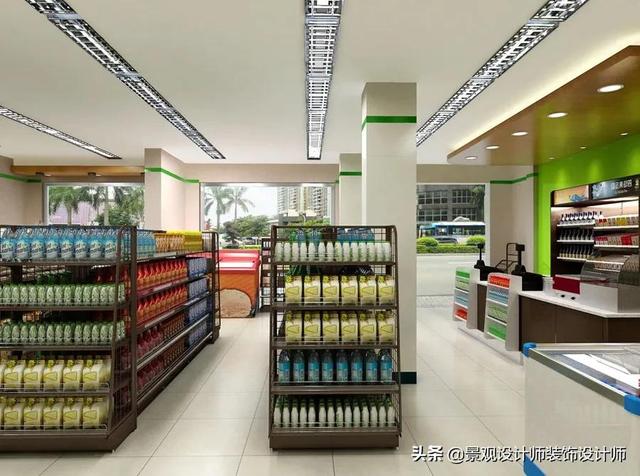 超市.商店设计案例效果图（超市店面设计图）