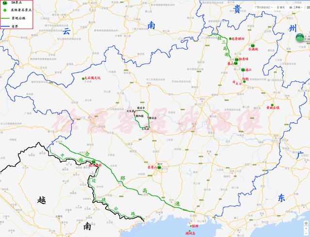 广西景点大全及最美公路，附自制旅游地图（广西最美的公路在哪里）