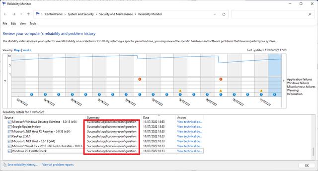 最新版 Opera 引发 Windows 可靠性监视器错乱