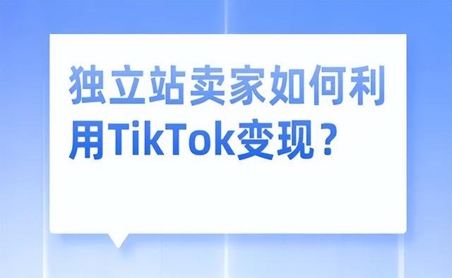 独立站卖家如何利用TikTok变现？（tiktok如何提现）