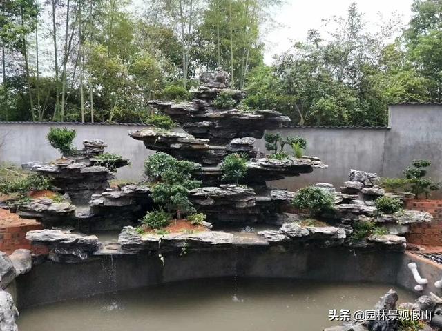 想在你的庭院制作一个精美的假山？（自制庭院假山制作方法）