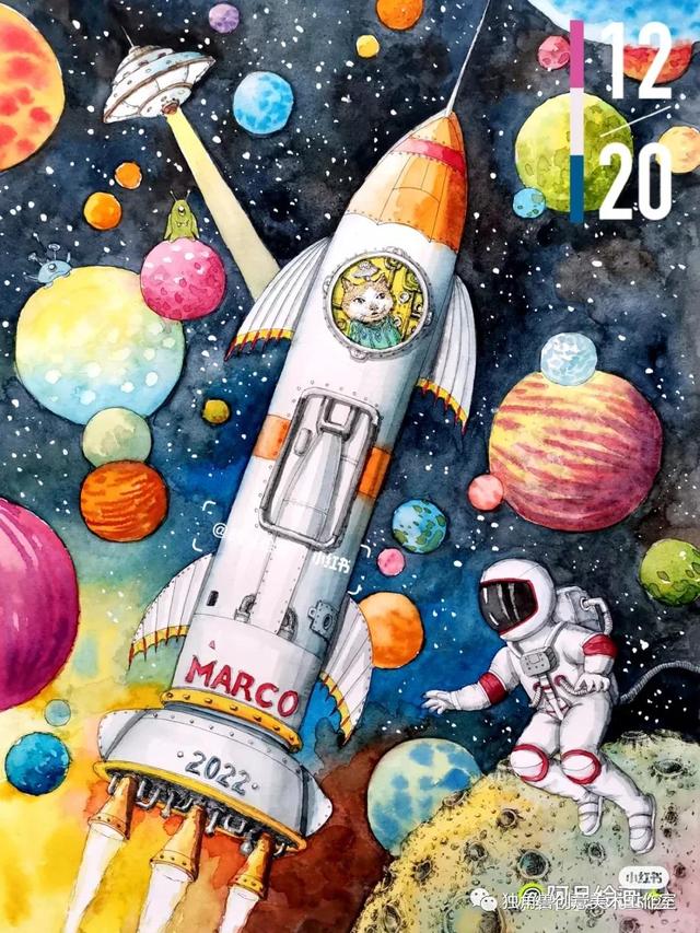 2022年最新一波宇宙科技未来主题创作赏析与构思绘画素材欣赏（关于未来科技宇宙的画）