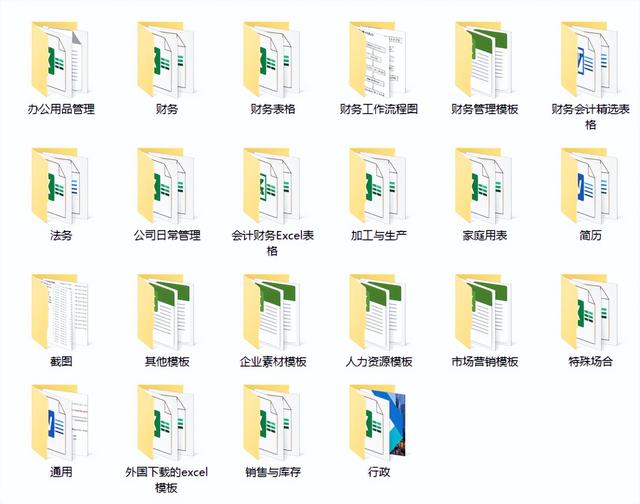 创业公司全套办公模板，完整表格范文案例资料包，全套复制不加班