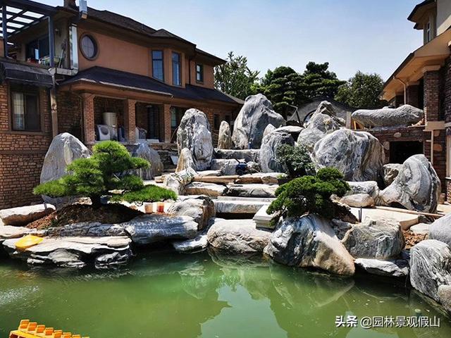 庭院鱼池、假山这样做才专业